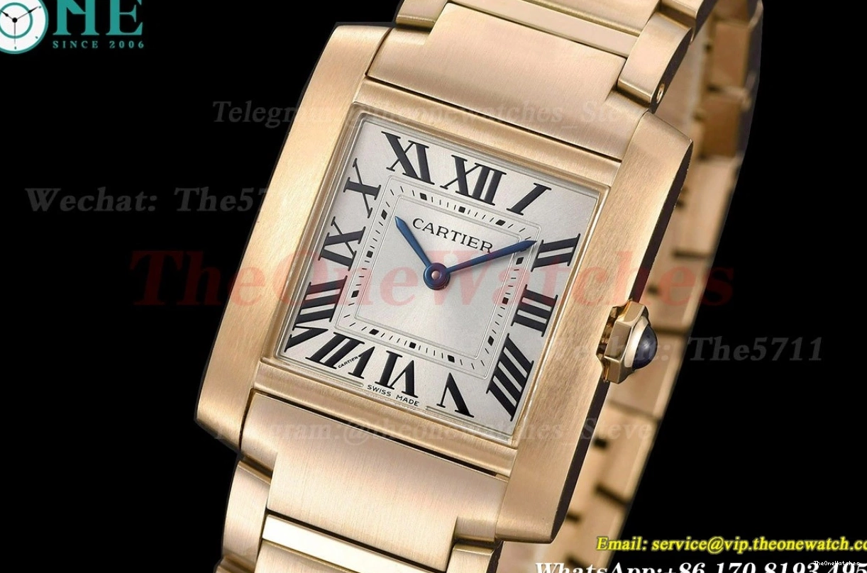 8848F 27mm Quartz Silver Tank RG RG Française Dial 0307